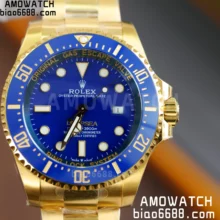 Rolex Deep Sea Dweller 136668LB 904L Steel 3EF 1:1 Best Edition Blue Dial on YG Bracelet VR3235