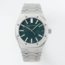AP Royal Oak 41mm 15510ST SS DDF 1:1 Best Edition Green Dial on SS Bracelet SA4302 Super Clone