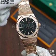 AP Royal Oak 41mm 15510OR RG DDF Factory 1:1 Best Edition Black Dial SA4302 Super Clone (Tungsten Heavy Versio)