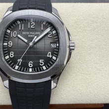 PP Aquanaut 5167 SS DDF 1:1 Best Edition Gray Dial on Black Rubber Strap DD330