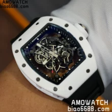 Custom Made Richard Mille RM055 White Ceramic 1:1 Best Edition Vaucher RMUL2 Super Clone