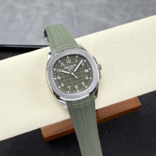 PP Aquanaut 5168G 42mm SS DDF 1:1 Best Edition Green Dial on Green Rubber Strap DD330 (Weighted)