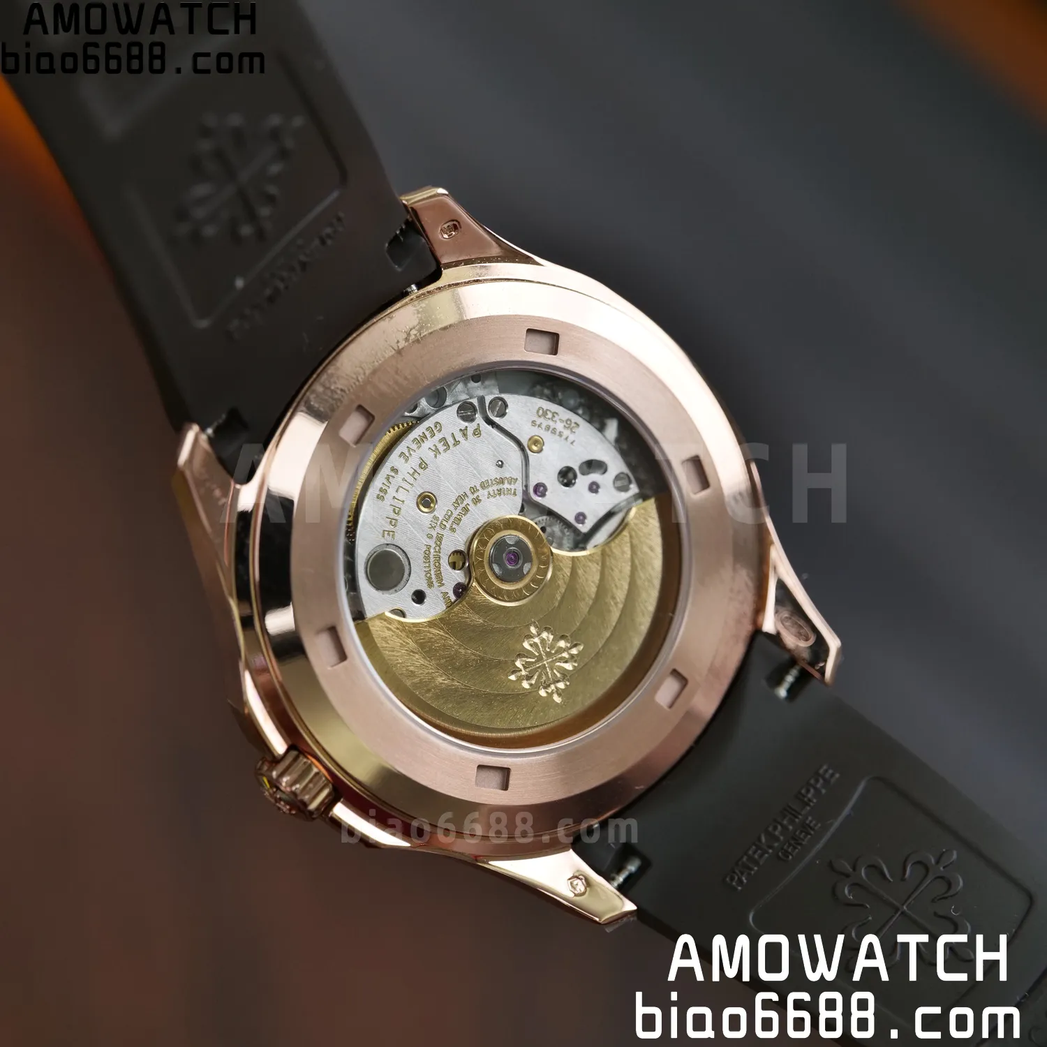 PP Aquanaut 5167 RG DDF 1:1 Best Edition Brown Dial on Brown Rubber Strap DD330 Super Clone (Weighted) 85 287e2a3745242e1 阿默表行AmoWatch