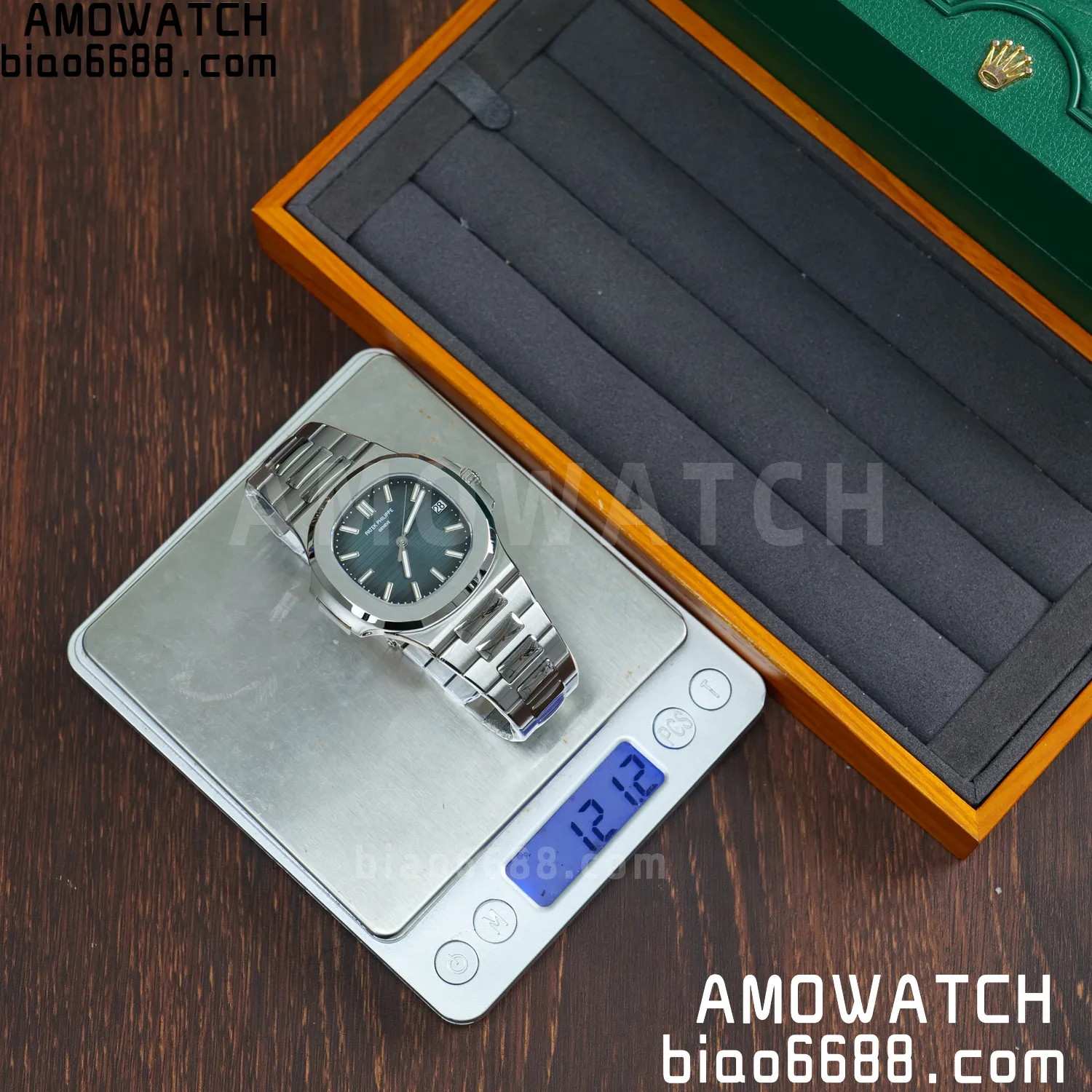 PP Nautilus 5711 DDF 1:1 Best Edition Blue Dial on SS Bracelet DD324 Super Clone V2 63 2df1e729bf777fb 阿默表行AmoWatch