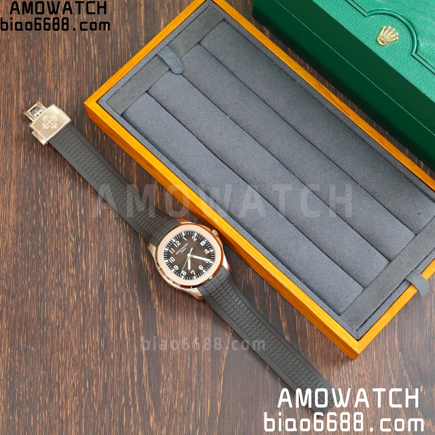 PP Aquanaut 5167 RG DDF 1:1 Best Edition Brown Dial on Brown Rubber Strap DD330 Super Clone (Weighted) 63 36f6aa5abcacfc3 阿默表行AmoWatch