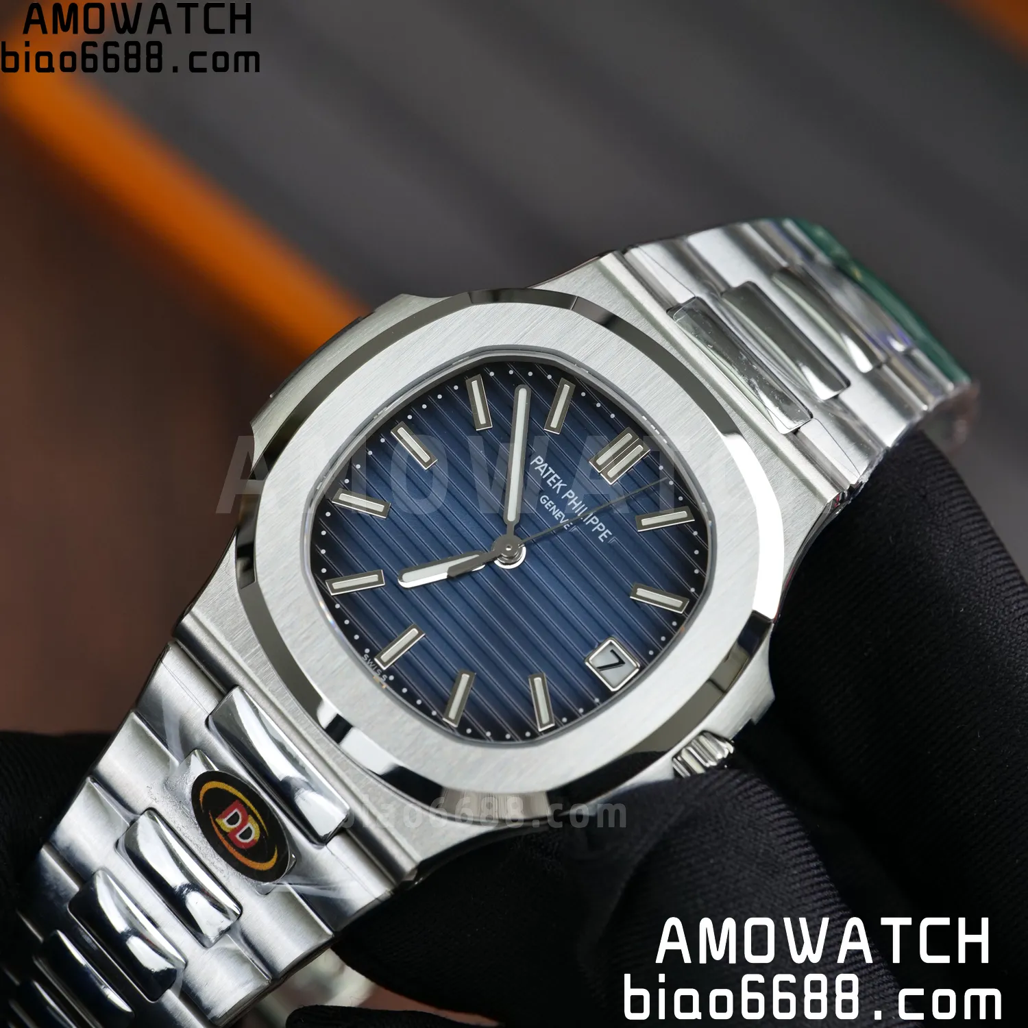 PP Nautilus 5811 DDF 1:1 Best Edition Blue Textured Dial on SS Bracelet DD330 Super Clone (Weighted) 82 3d4ccfcdb025e8d 阿默表行AmoWatch