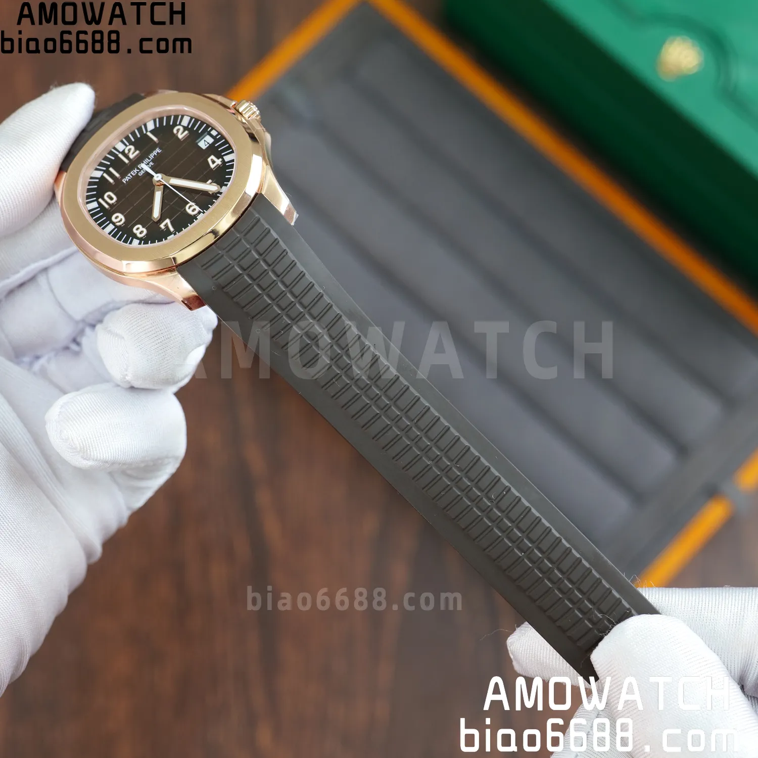 PP Aquanaut 5167 RG DDF 1:1 Best Edition Brown Dial on Brown Rubber Strap DD330 Super Clone (Weighted) 70 4490c7f50bd9cf5 阿默表行AmoWatch