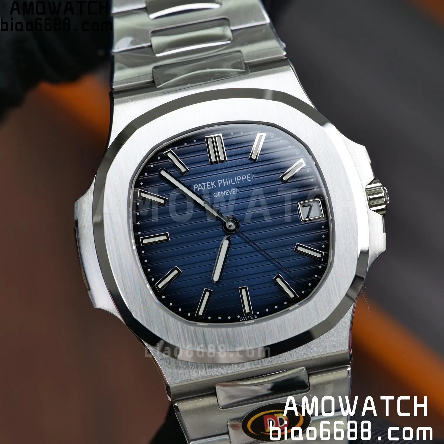 PP Nautilus 5811 DDF 1:1 Best Edition Blue Textured Dial on SS Bracelet DD330 Super Clone (Weighted) 85 5874377989bfb60 阿默表行AmoWatch