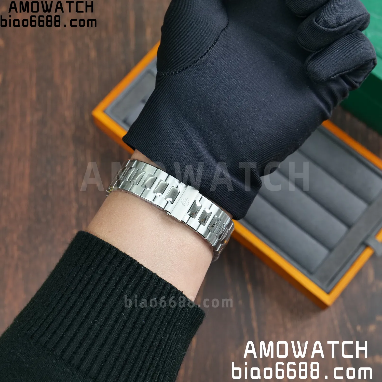 PP Nautilus 5711 DDF 1:1 Best Edition Blue Dial on SS Bracelet DD324 Super Clone V2 88 5ba061c6849f0e4 阿默表行AmoWatch