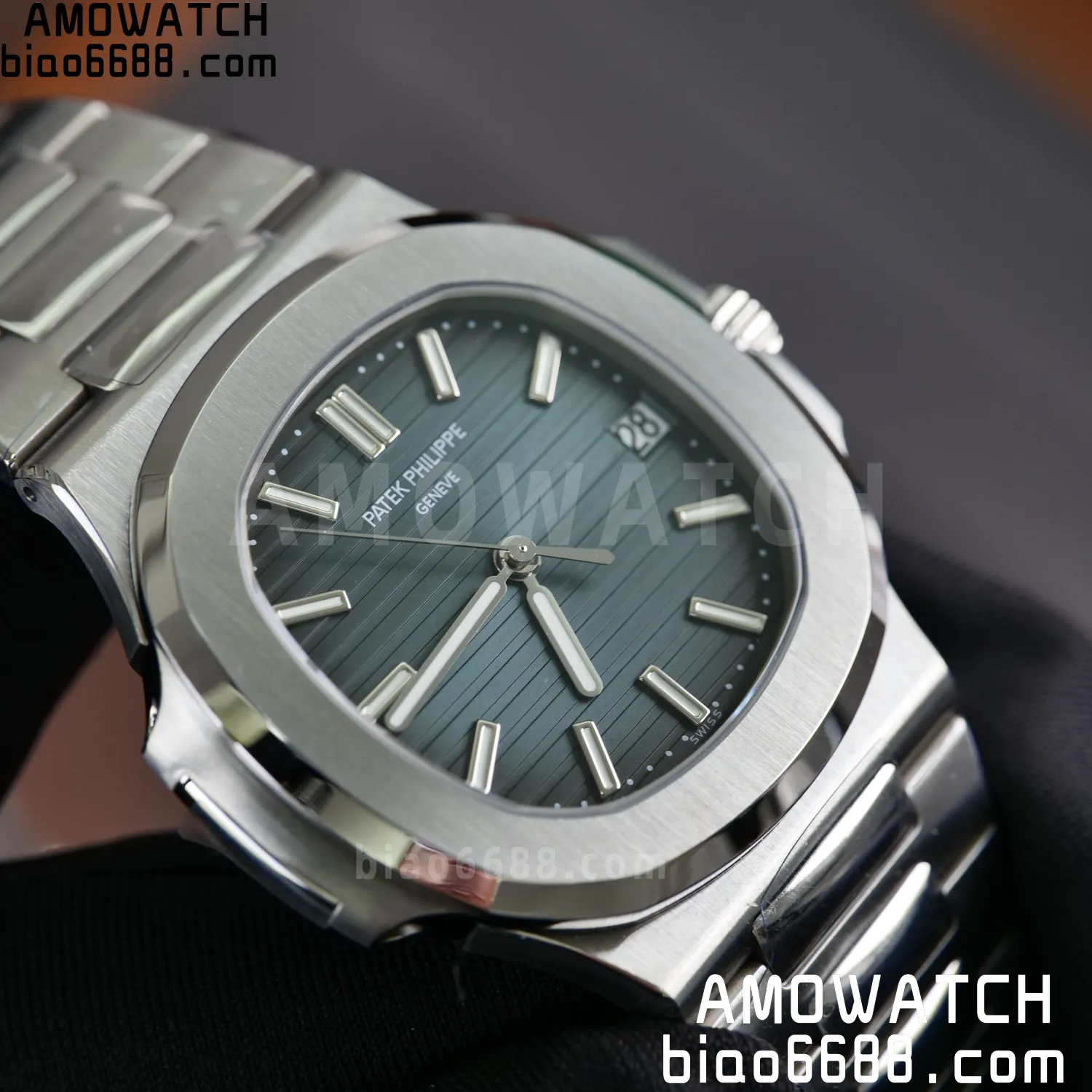 PP Nautilus 5711 DDF 1:1 Best Edition Blue Dial on SS Bracelet DD324 Super Clone V2 83 639fe93151d36e2 阿默表行AmoWatch