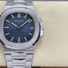 PP Nautilus 5811 DDF 1:1 Best Edition Blue Textured Dial on SS Bracelet DD324 Super Clone (Weighted)