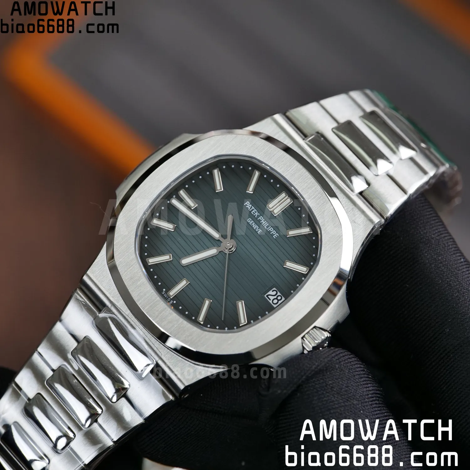 PP Nautilus 5711 DDF 1:1 Best Edition Blue Dial on SS Bracelet DD324 Super Clone V2 78 9402e97ea8b9981 阿默表行AmoWatch