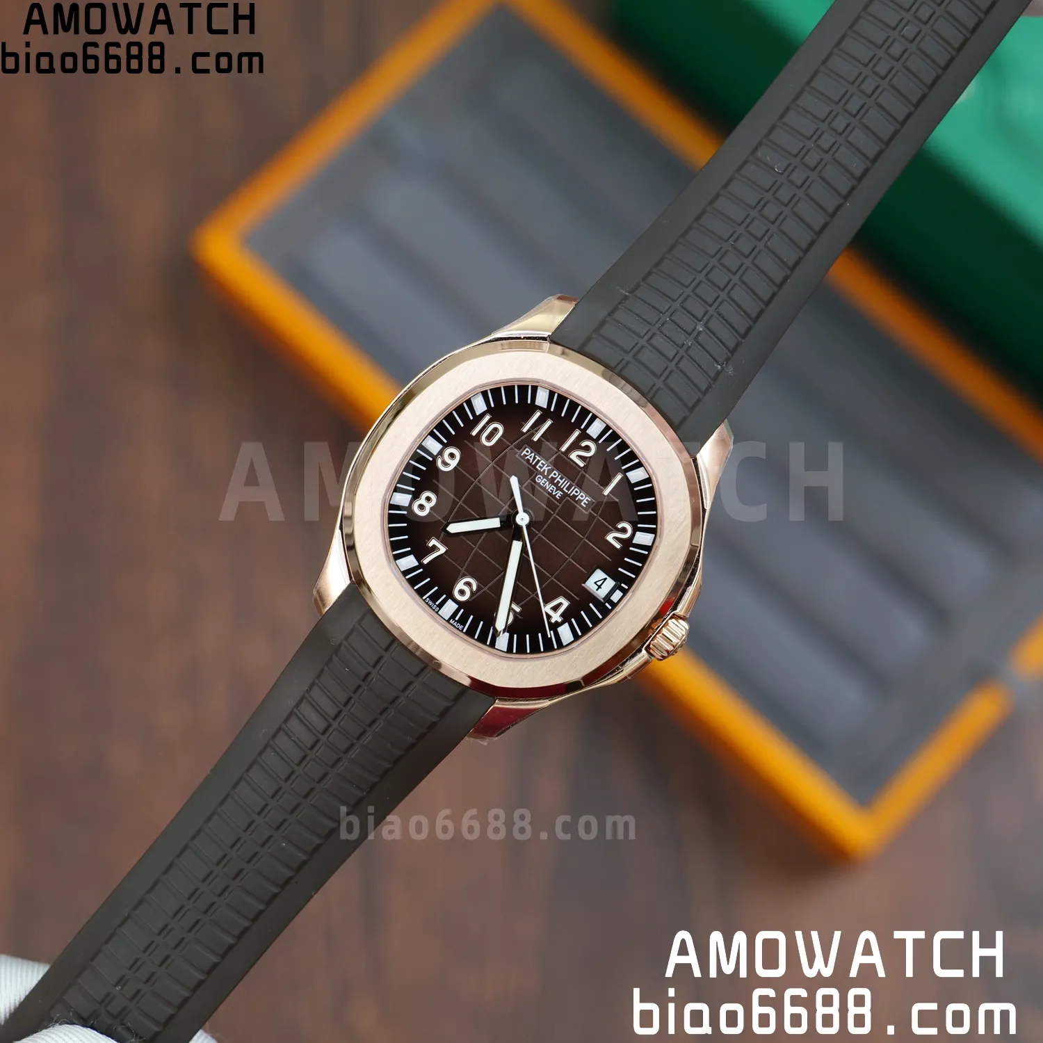PP Aquanaut 5167 RG DDF 1:1 Best Edition Brown Dial on Brown Rubber Strap DD330 Super Clone (Weighted) 68 acbd34fd7a33ac1 阿默表行AmoWatch