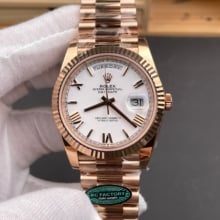 Rolex Day Date 40 RG 228236 RCF 1:1 Best Edition White Roman Dial on President Bracelet VR3255 (211g)