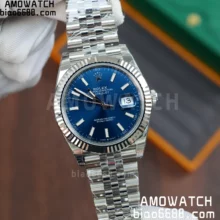 Rolex DateJust 41 126334 904L SS VSF 1:1 Best Edition Blue Stick Dial on Jubilee Bracelet VS3235 V2 (133g)