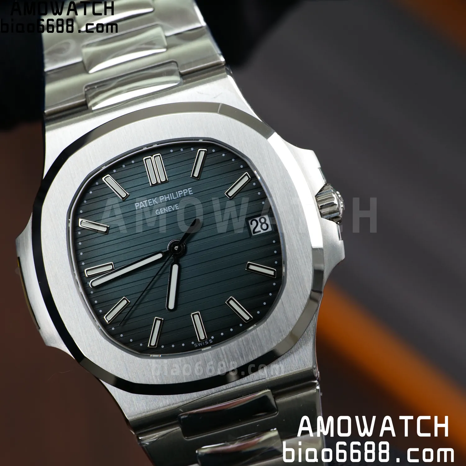 PP Nautilus 5711 DDF 1:1 Best Edition Blue Dial on SS Bracelet DD324 Super Clone V2 80 c80c6b5bcfdb100 阿默表行AmoWatch