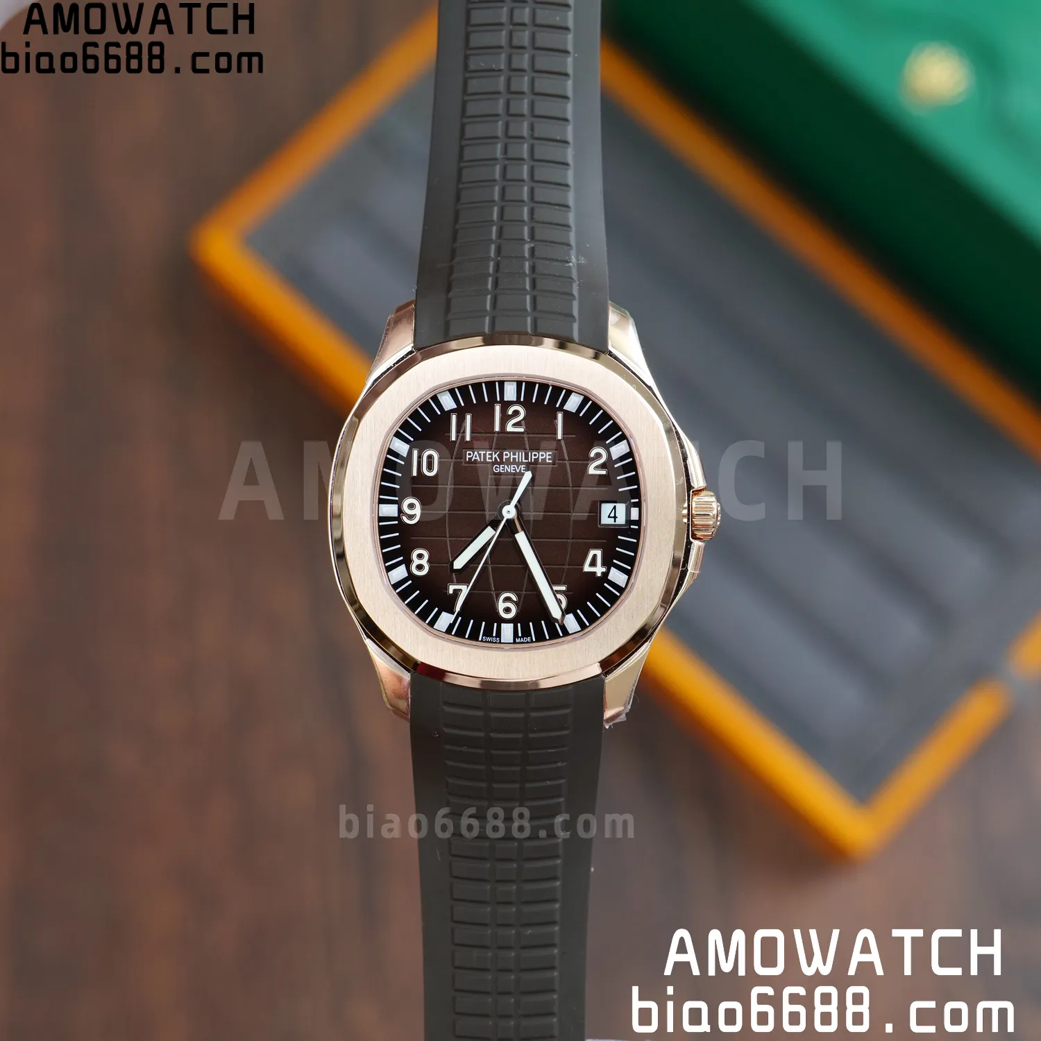 PP Aquanaut 5167 RG DDF 1:1 Best Edition Brown Dial on Brown Rubber Strap DD330 Super Clone (Weighted) 71 d289830ac0205c0 阿默表行AmoWatch