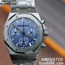 AP Royal Oak Chrono 26240 Black Ceramic APSF 1:1 Best Edition Blue Dial SA4401 Super Clone V2 (Free Sprung)