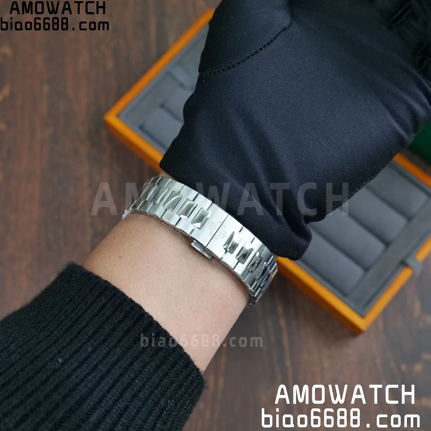 PP Nautilus 5811 DDF 1:1 Best Edition Blue Textured Dial on SS Bracelet DD330 Super Clone (Weighted) 102 e0a9886ff63473d 阿默表行AmoWatch