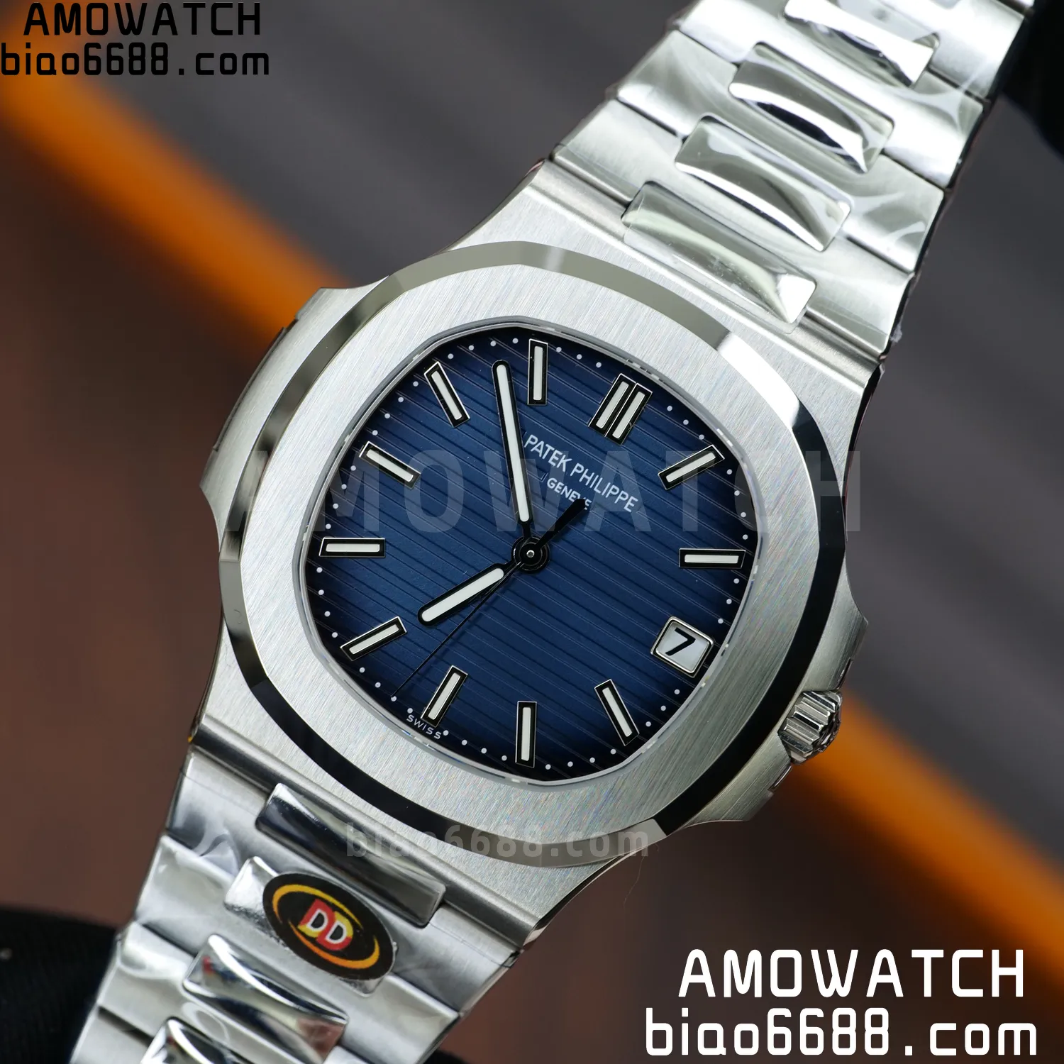 PP Nautilus 5811 DDF 1:1 Best Edition Blue Textured Dial on SS Bracelet DD330 Super Clone (Weighted) 86 f8fa0e39e34c2c3 阿默表行AmoWatch