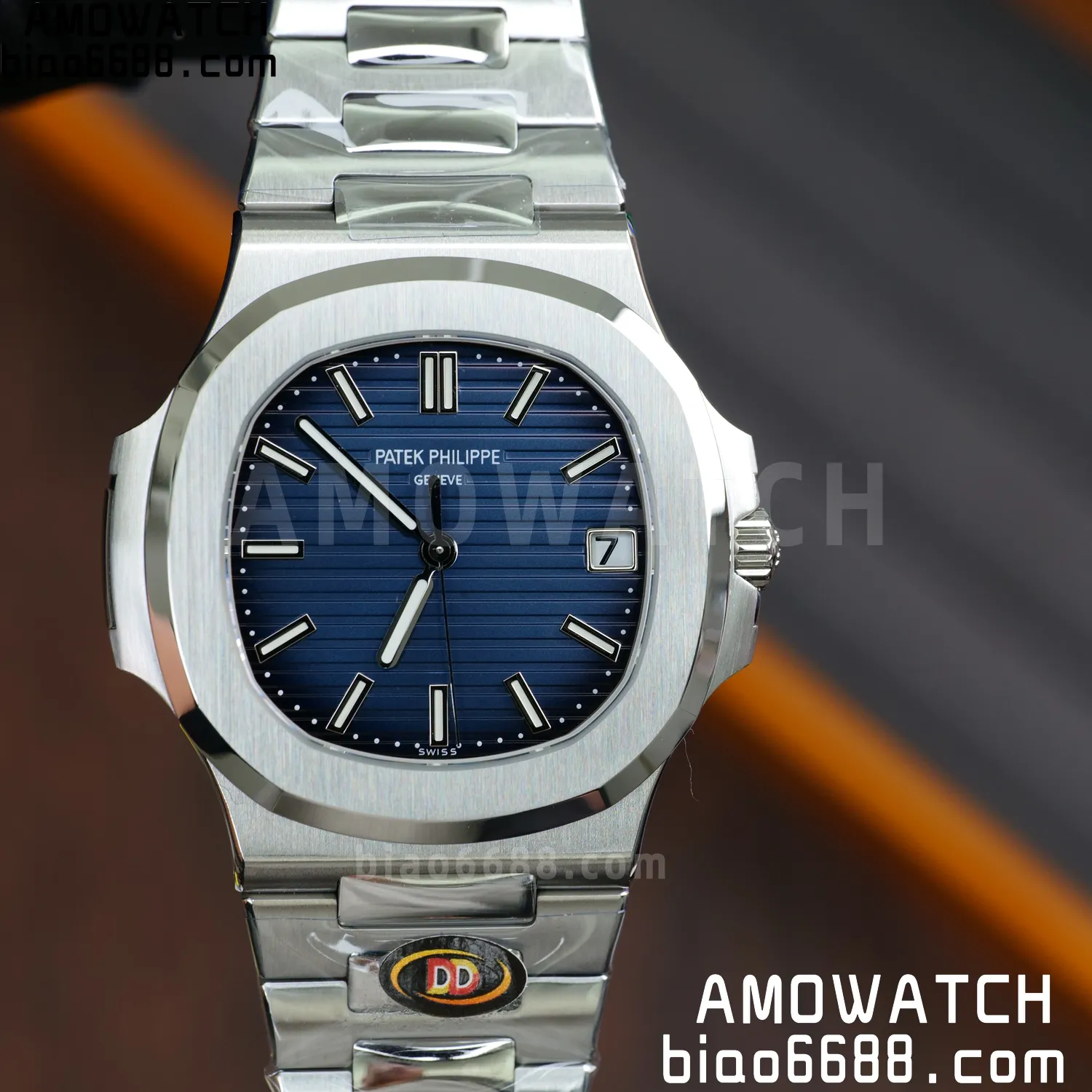 PP Nautilus 5811 DDF 1:1 Best Edition Blue Textured Dial on SS Bracelet DD330 Super Clone (Weighted) 78 f955e131ebec46b 阿默表行AmoWatch