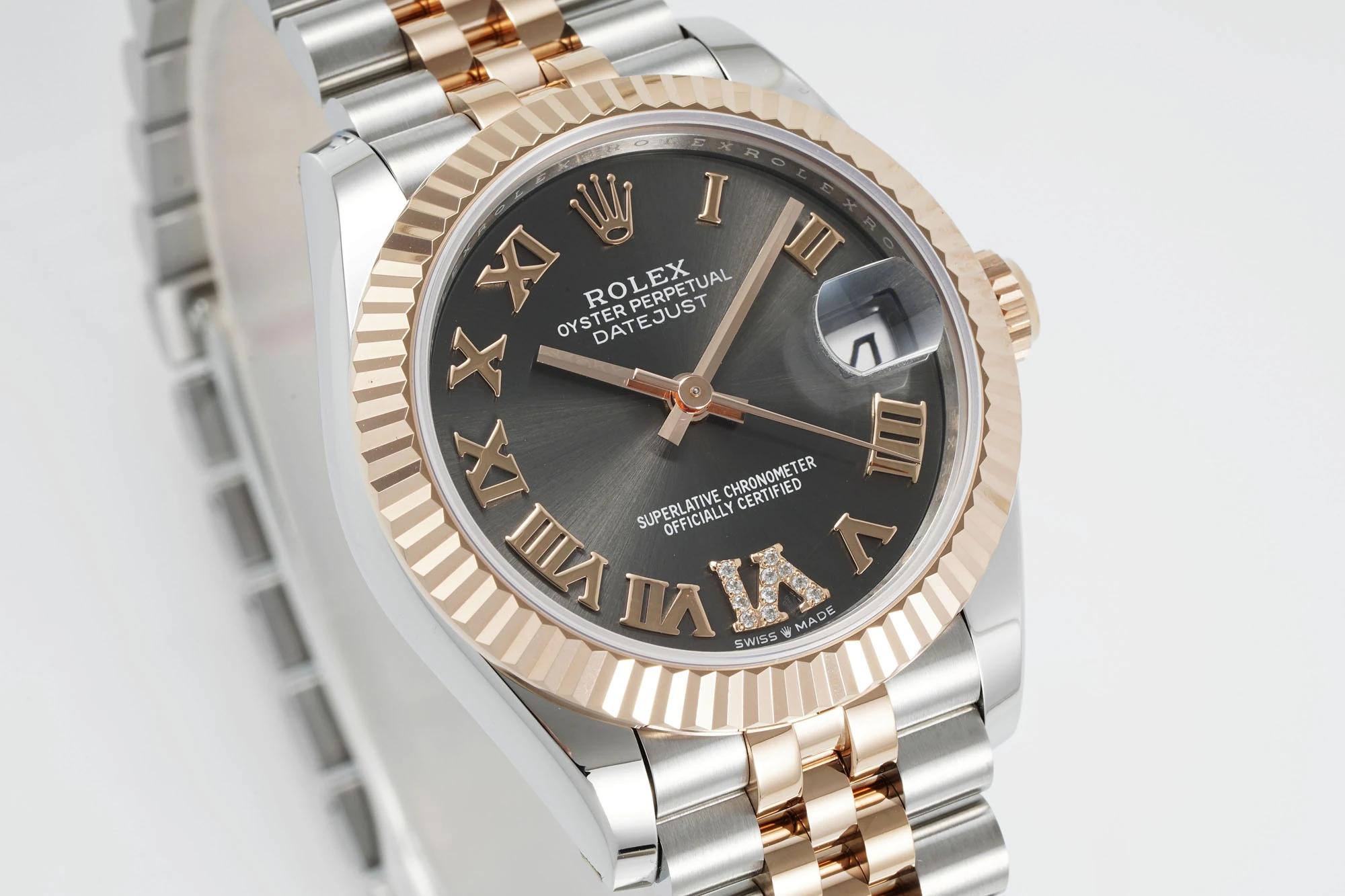Rolex DateJust 31 278271 ARF 1:1 Best Edition 904L Steel Grey Roman Dial on SS/RG Jubilee Bracelet 21 017d6afe5f089c5 AMO Watch