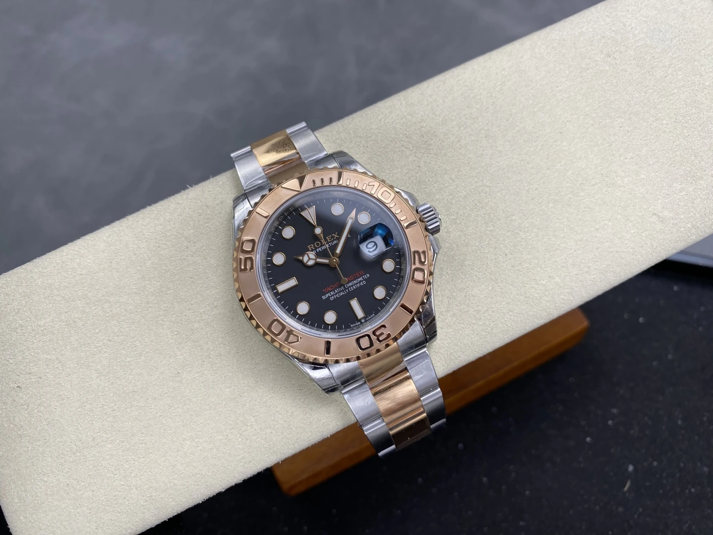 Rolex Yacht-Master 126621 SS/RG VSF 1:1 Best Edition 904L Steel Black Dial on SS/RG Bracelet DD3235 25 0245915843793f5 AMO Watch