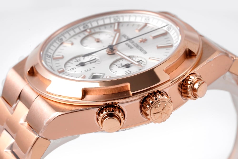 VC Overseas 5500V Chrono RG 8F 1:1 Best Edition White Dial A5200 26 032545d3f2a8c42 AMO Watch