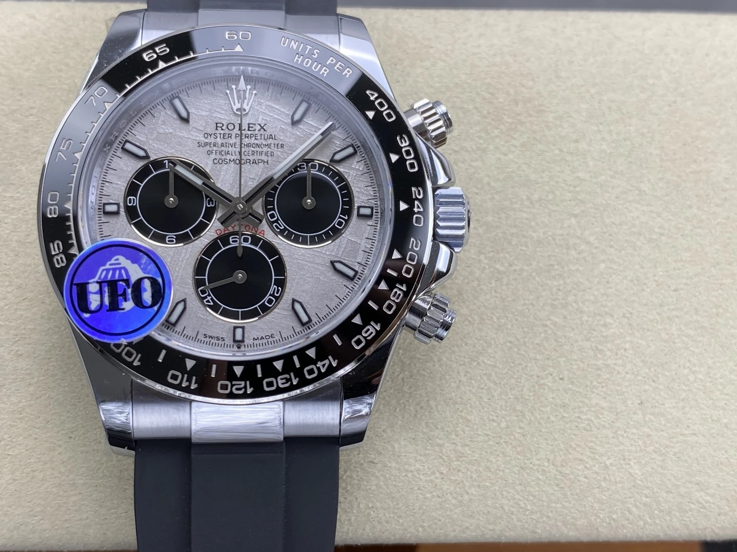 Rolex Daytona 126519 SS UFO 1:1 Best Edition Meteorite Dial on Oysterflex Strap UF4131 (Free Sprung) 30 034669cd8a2ce07 AMO Watch