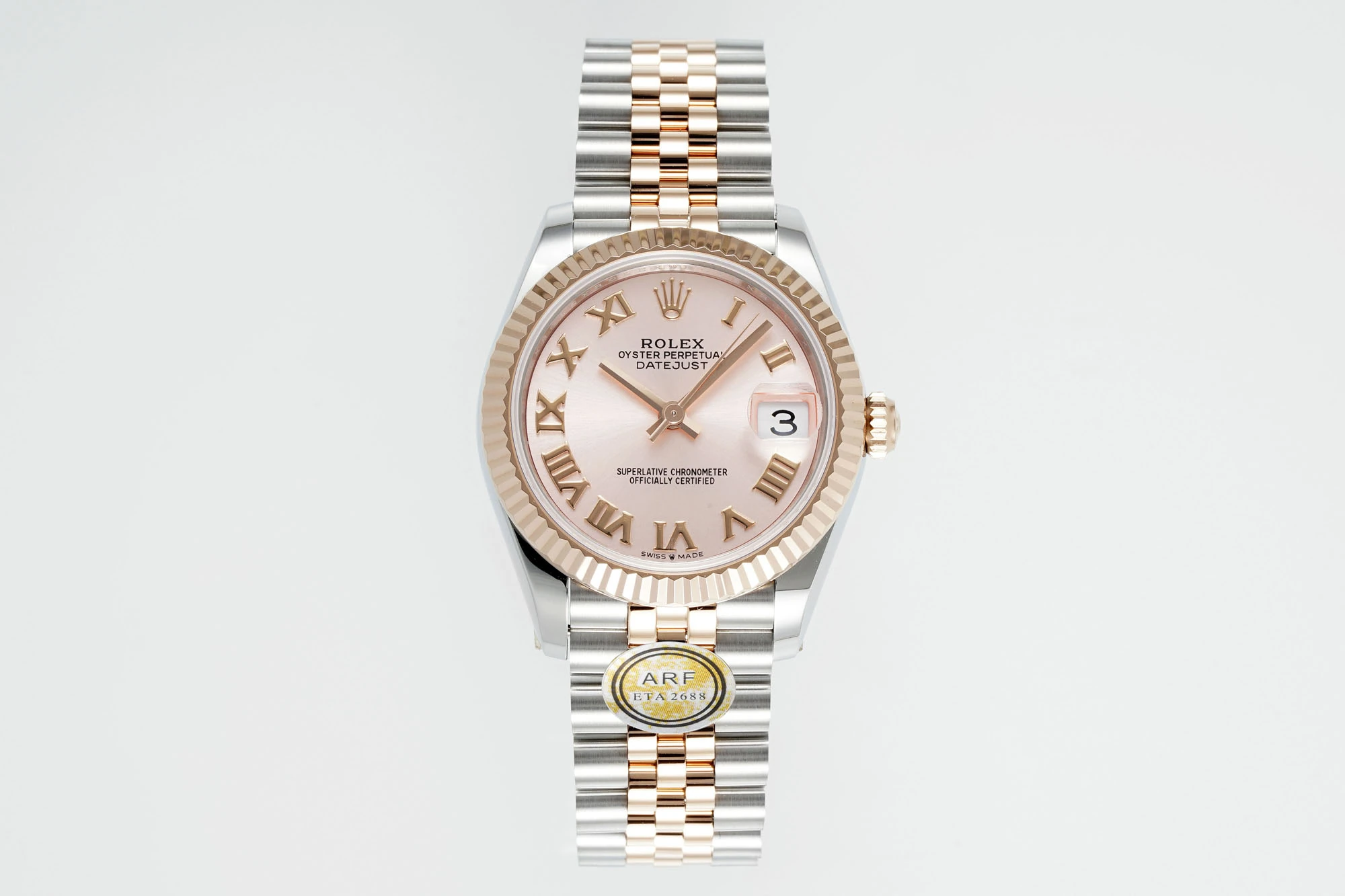 Rolex DateJust 31 278271 ARF 1:1 Best Edition 904L Steel Pink Roman Dial on SS/RG Jubilee Bracelet 19 036daabe1a48c5c AMO Watch
