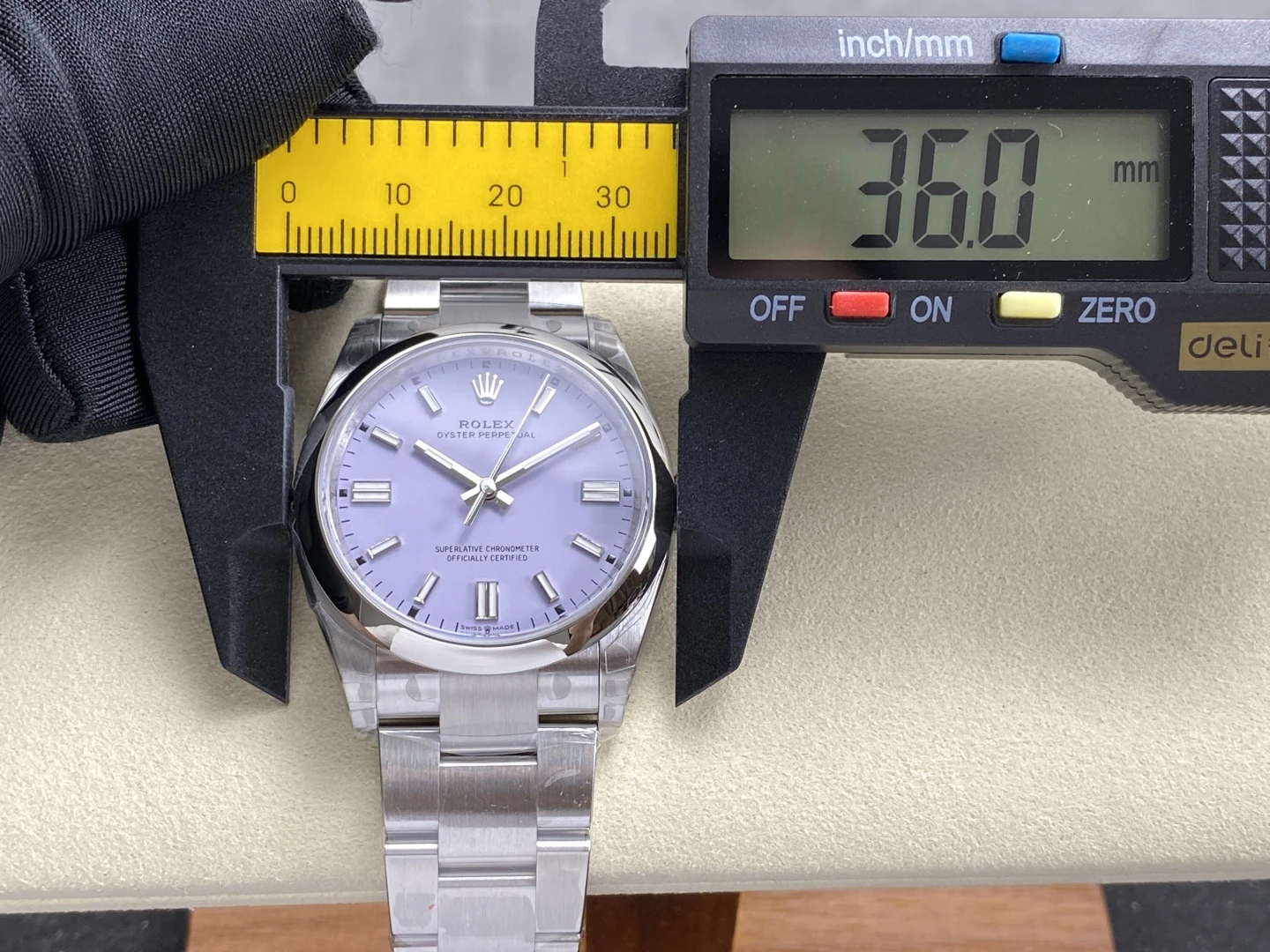 Rolex Oyster Perpetual 126000 36mm VSF 1:1 Best Edition 904L Steel Purple Dial on SS Bracelet 32 0482f69fe7966fa AMO Watch