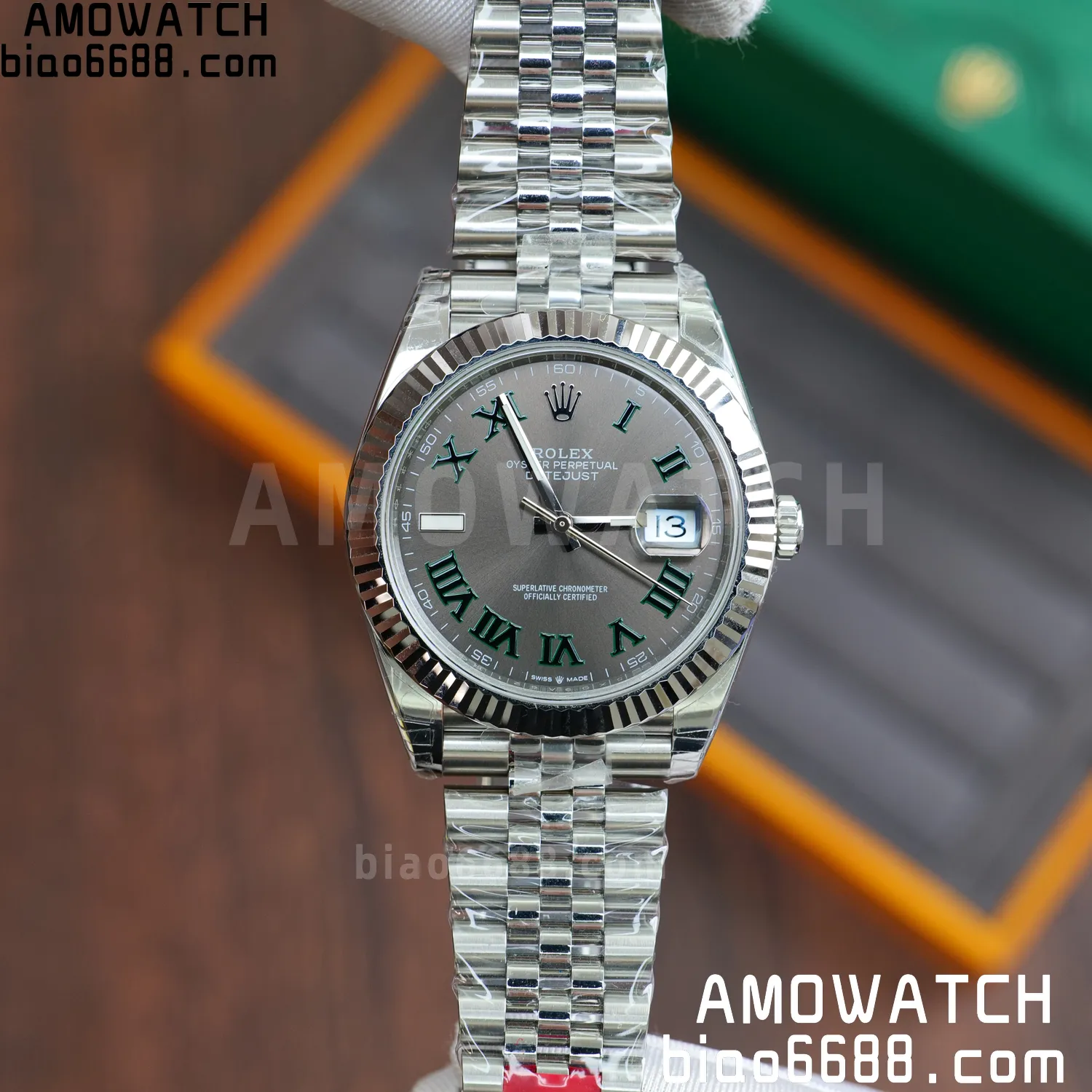 Rolex DateJust 41 126334 904L SS VSF 1:1 Best Edition Gray Roman Dial on Jubilee Bracelet VS3235 V2 (133g) 69 054d29bfa620007 AMO Watch