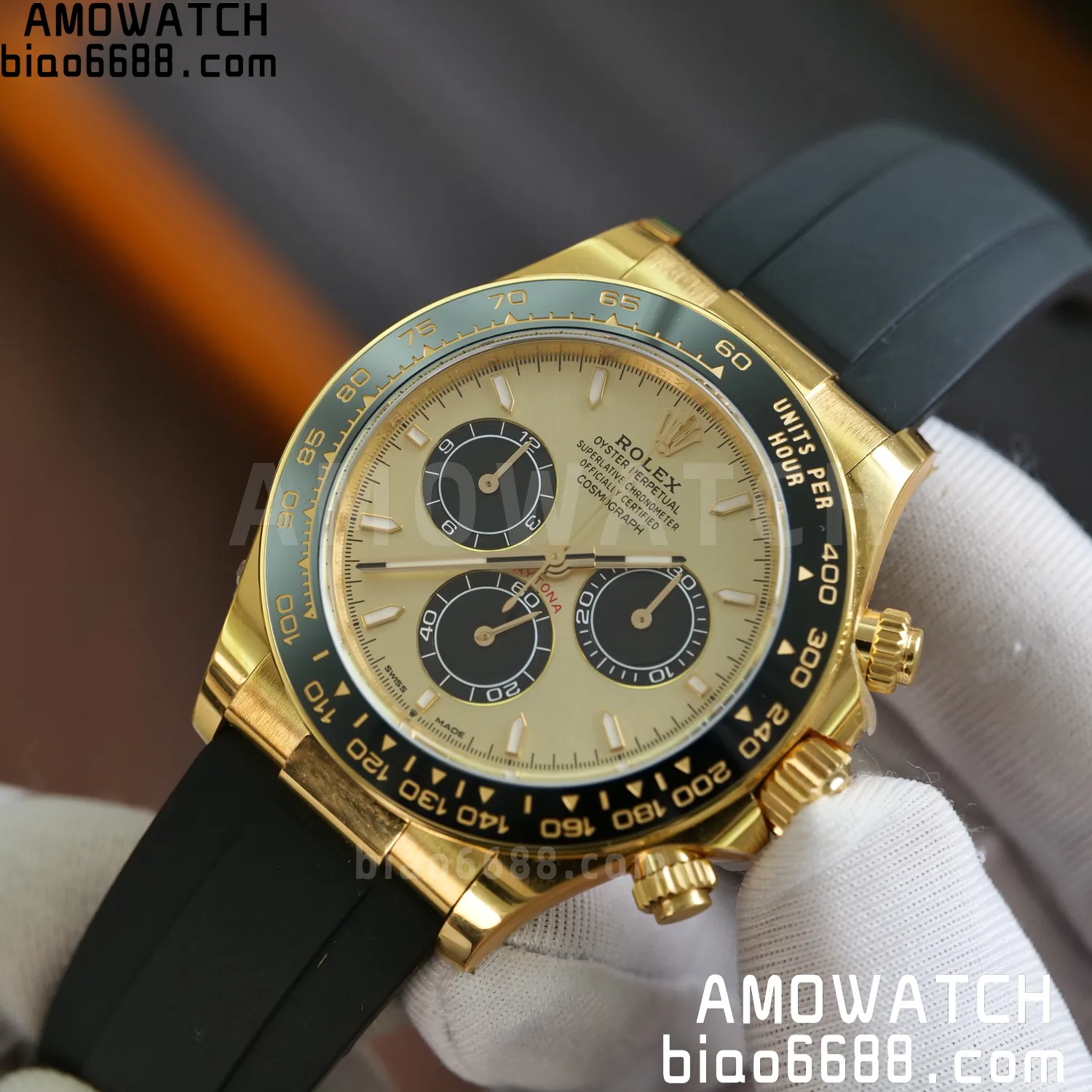Rolex Daytona 126518 YG ARF 1:1 Best Edition YG Stick Dial on Oysterflex Strap DD4131 V2 (Weighted) 160g 71 065cdb56c7eee92 AMO Watch