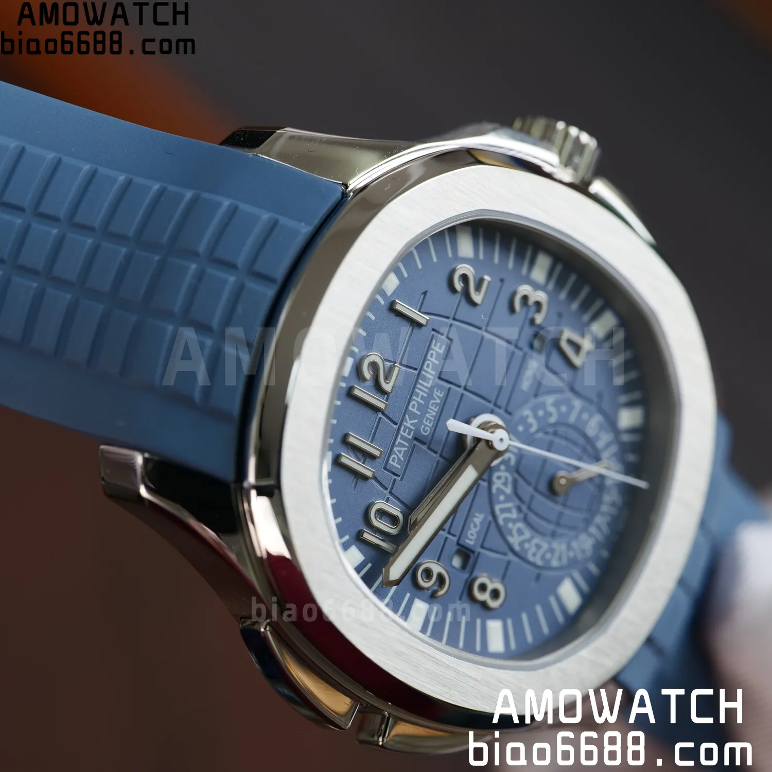 PP Aquanaut 5164G SS ZF 1:1 Best Edition Blue Dial on Blue Rubber Strap A324 75 0a0c3340dcb5391 AMO Watch