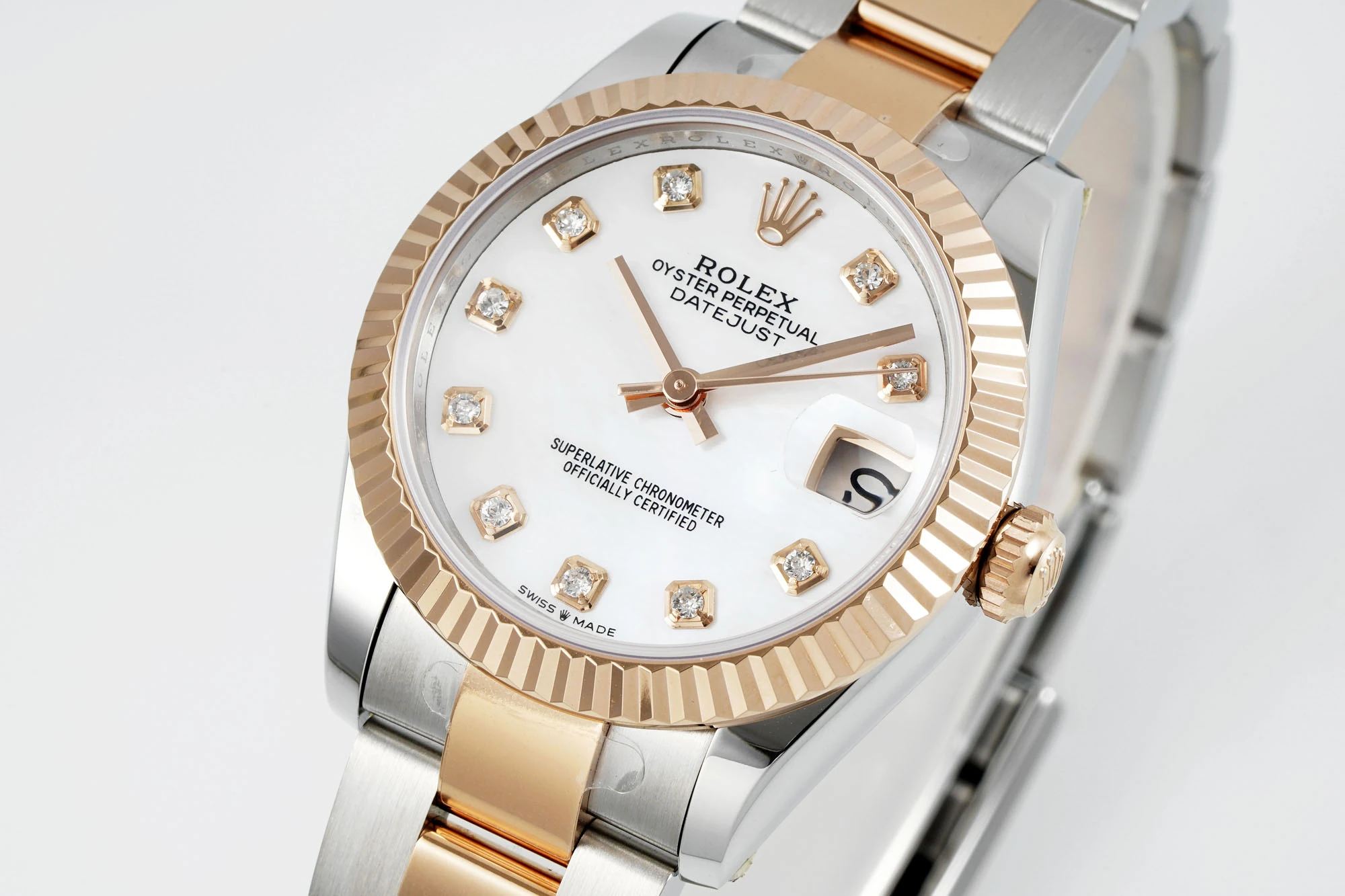 Rolex DateJust 31 278271 ARF 1:1 Best Edition 904L Steel MOP Diamonds Dial on SS/RG Oyster Bracelet 23 0d9cc051dc3f910 AMO Watch