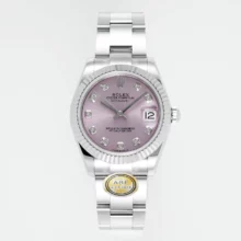 Rolex DateJust 31 278274 ARF 1:1 Best Edition 904L Steel Pink Diamonds Dial on SS Oyster Bracelet