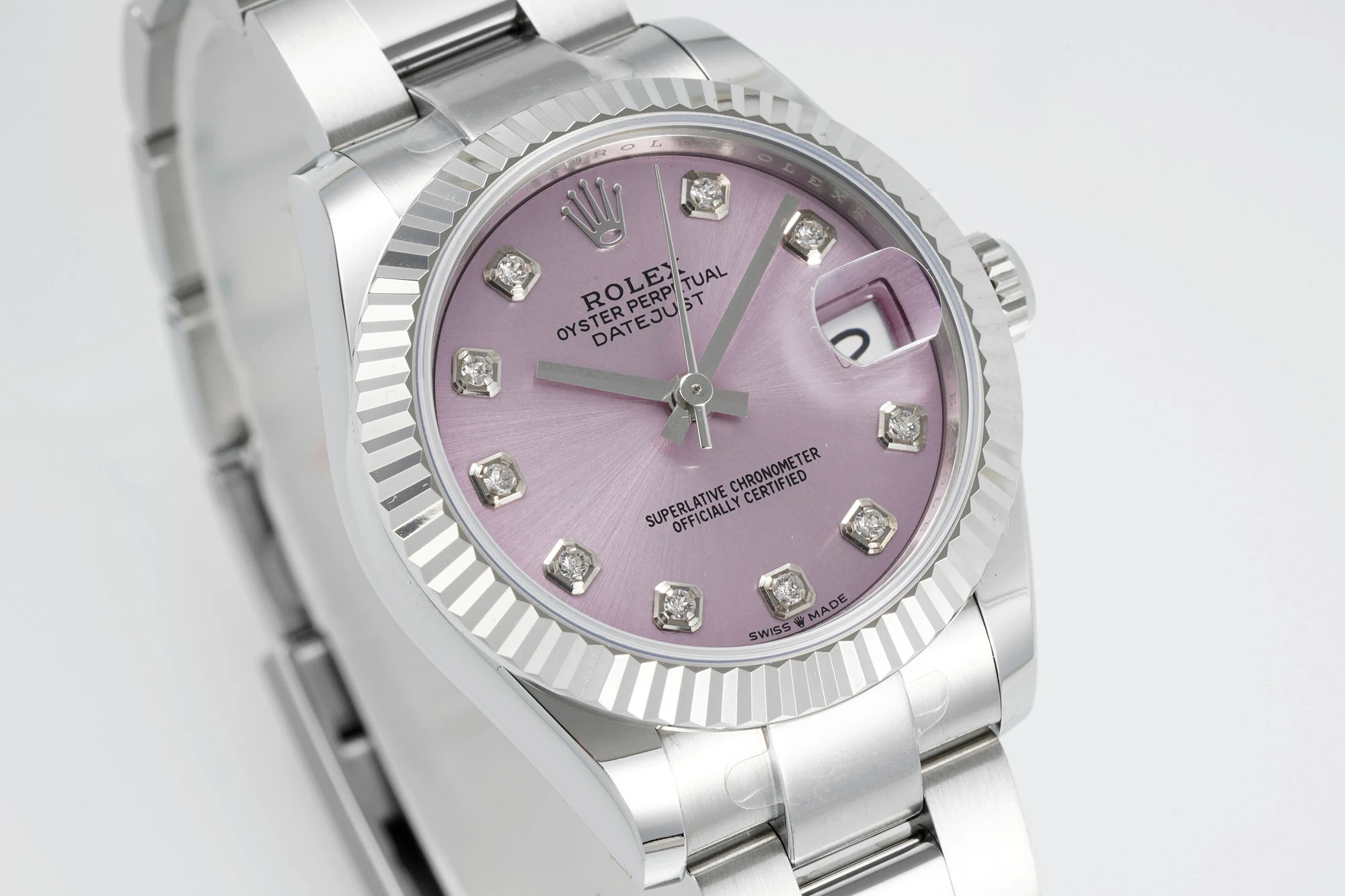 Rolex DateJust 31 278274 ARF 1:1 Best Edition 904L Steel Pink Diamonds Dial on SS Oyster Bracelet 20 110b1fc3cdc8156 AMO Watch