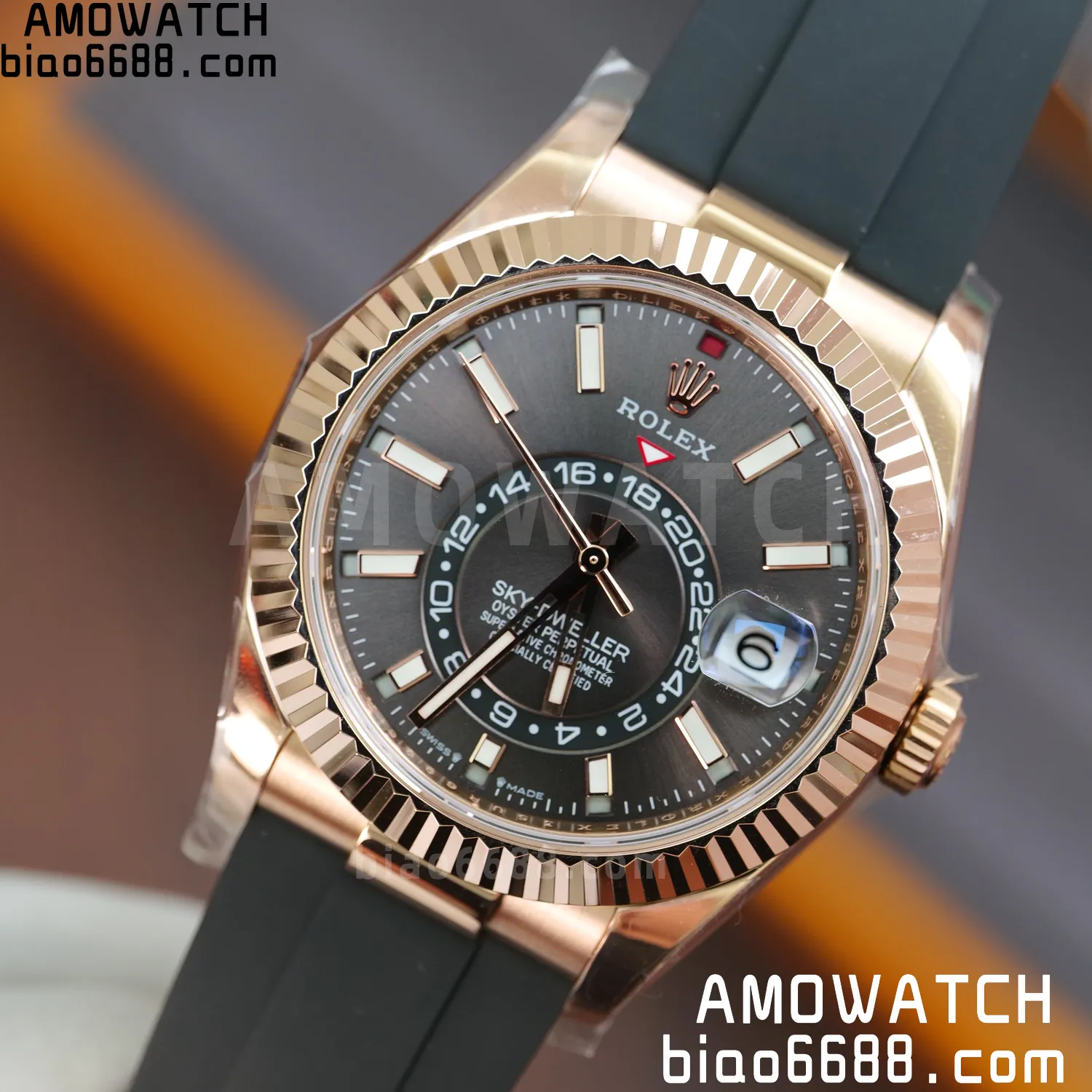 Rolex Sky-Dweller 336238 YG ZF 1:1 Best Edition Mint Gray Dial Asian 2824(Gain Weight)187g 71 14ac7804f0d7255 AMO Watch