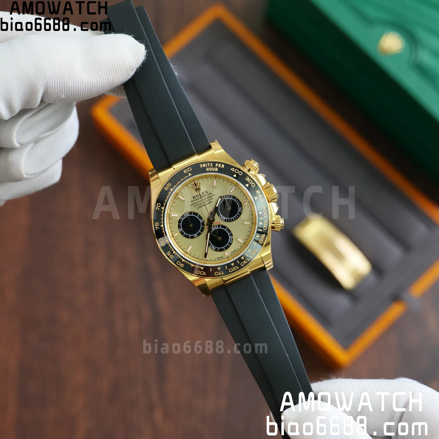Rolex Daytona 126518 YG ARF 1:1 Best Edition YG Stick Dial on Oysterflex Strap DD4131 V2 (Weighted) 160g 57 17547ce0a869351 AMO Watch
