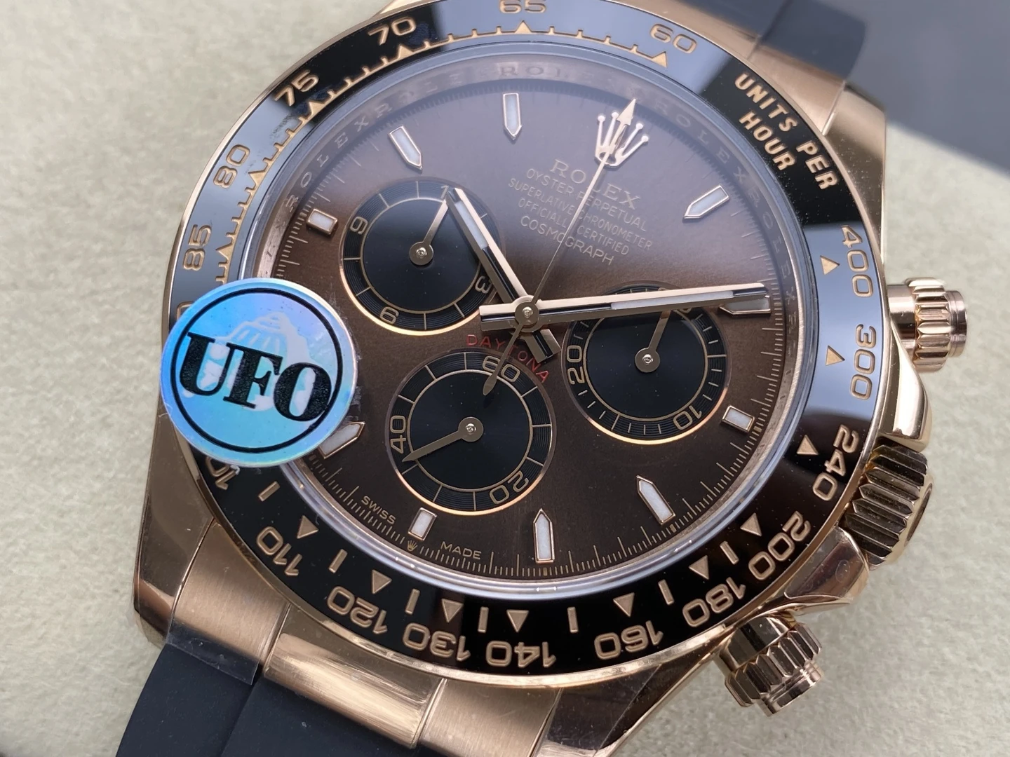 Rolex Daytona 126515 RG UFO 1:1 Best Edition RG Dial on Oysterflex Strap UF4131 (Free Sprung) 26 18777d5b600e9d4 AMO Watch