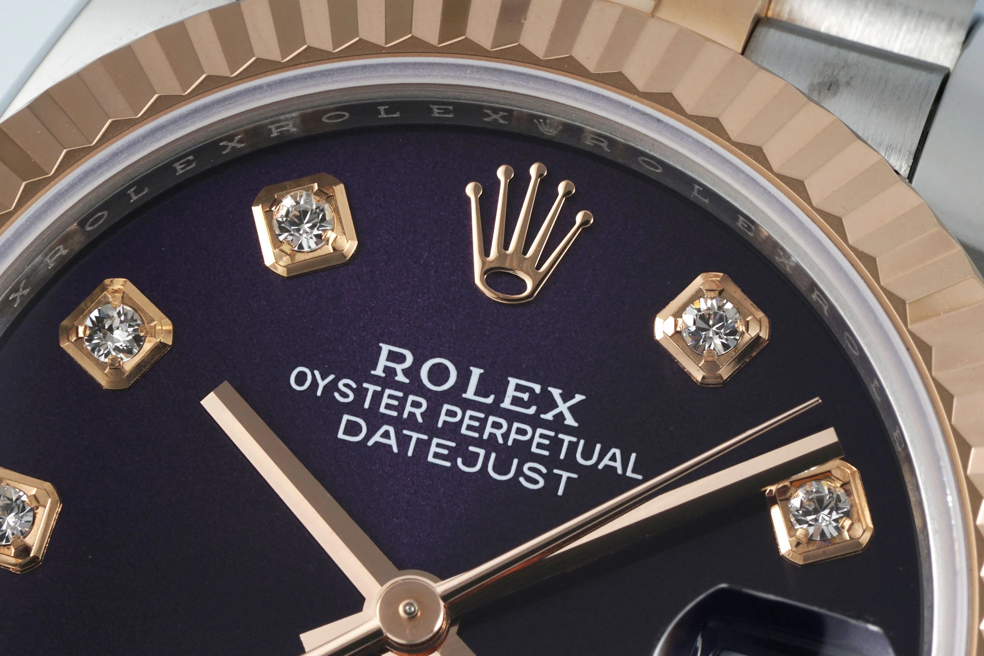 Rolex DateJust 31 278271 ARF 1:1 Best Edition 904L Steel Purple Diamonds Dial on SS/RG Jubilee Bracelet 21 18e3154d575d1dd AMO Watch