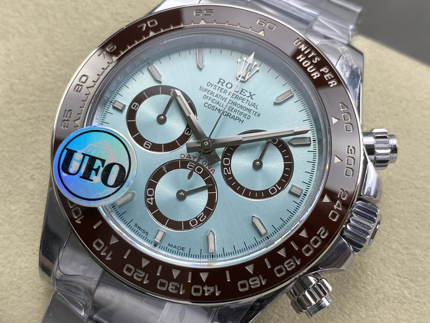 Rolex Daytona 126506 UFO 1:1 Best Edition Ice Blue Dial on SS Braclet UF4131 (Free Sprung)172g 28 19e5a0e8207c775 AMO Watch