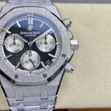 Royal Oak Chrono 26240 Frosted SS DDF 1:1 Best Edition Black/White Dial on SS Bracelet DD4401 Super Clone