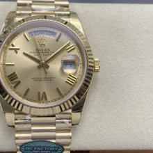 Rolex Day Date 40 YG 228238 RCF 1:1 Best Edition YG Roman Dial on President Bracelet VR3255 (211g)