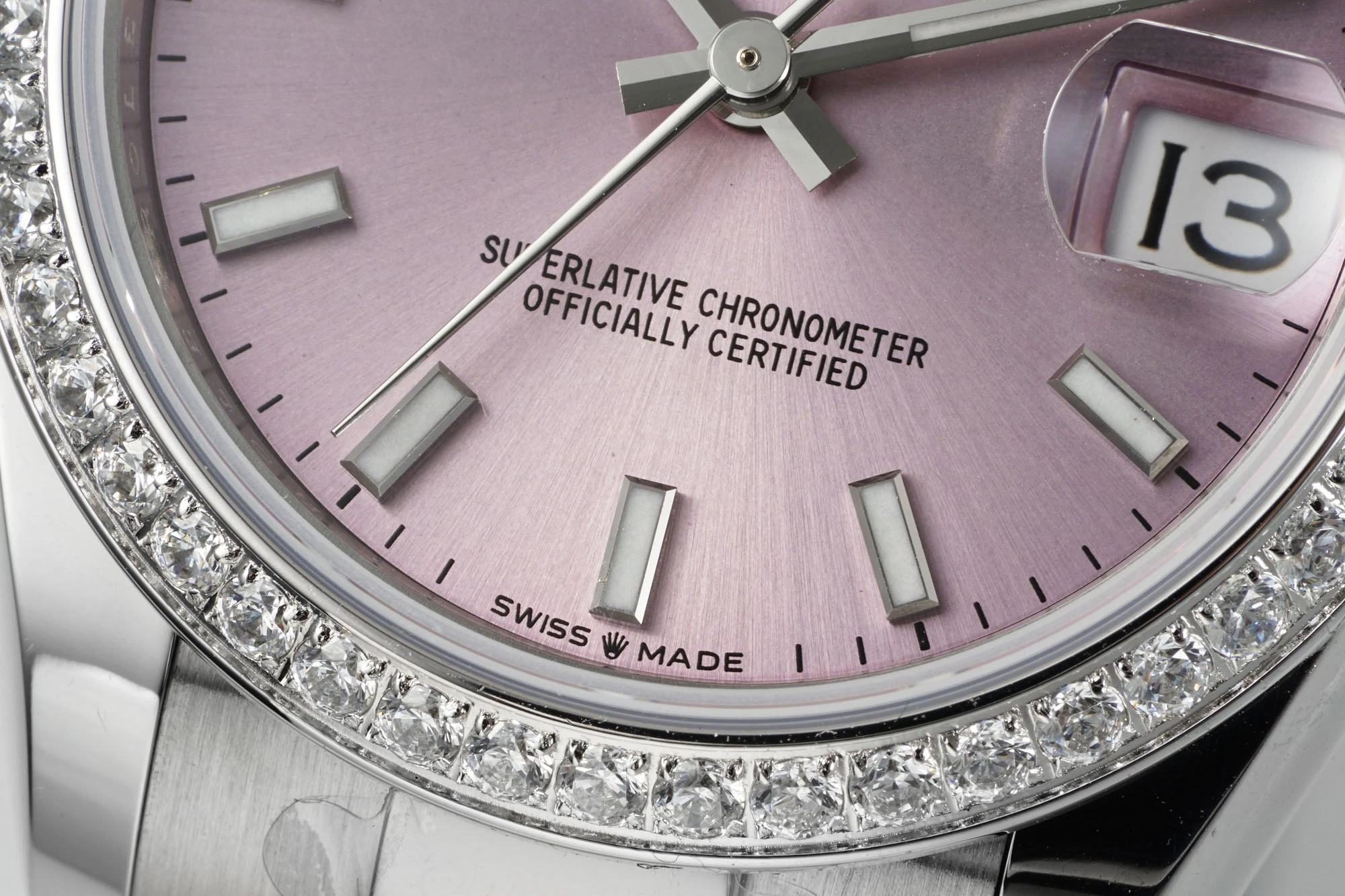 Rolex DateJust 31 278384 ARF 1:1 Best Edition 904L Steel Pink Dial Diamond bezel on SS Oyster Bracelet 20 1c99bc0deb9b3c9 AMO Watch