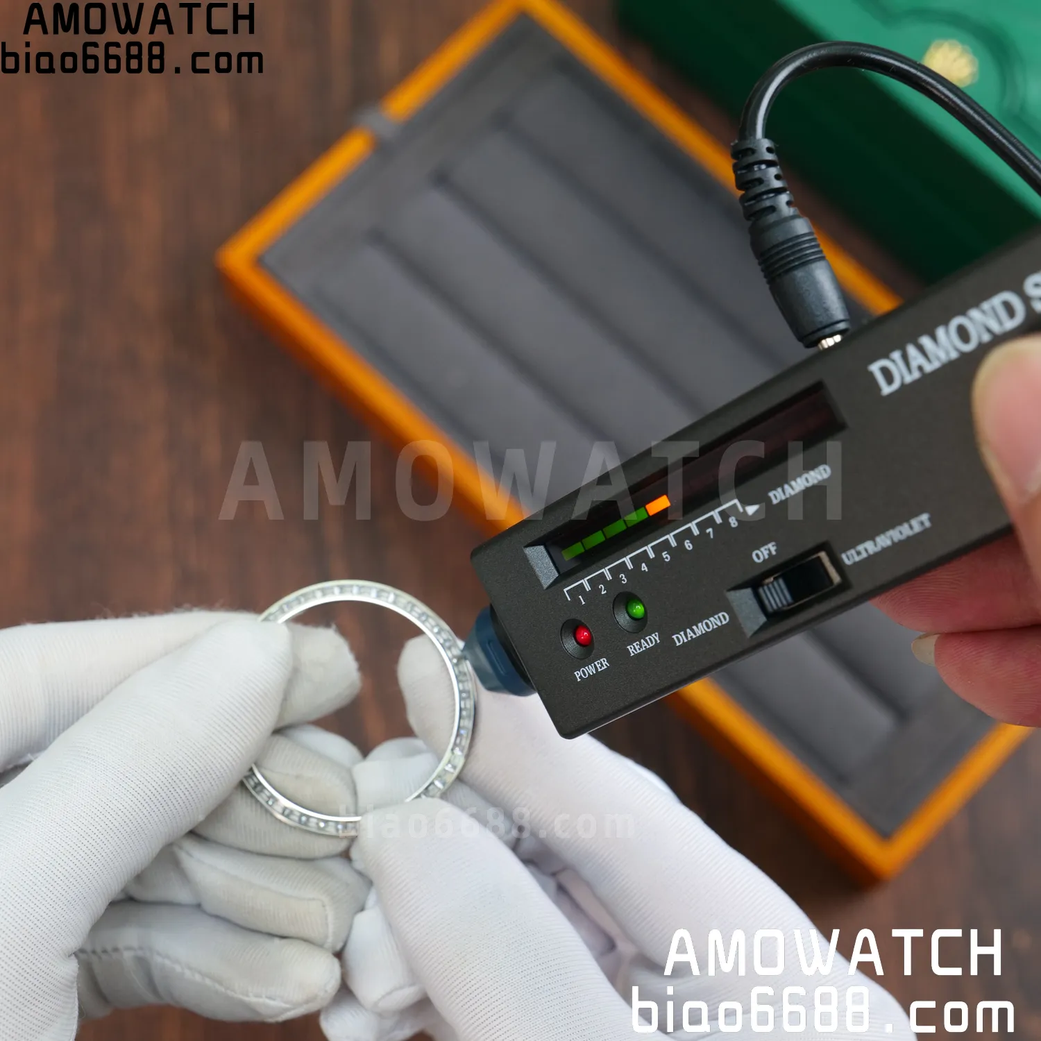 Custom Made Rolex DayDate 228236 40mm Best Edition Moissanite Bezel Deep Crystal 183g 56 1d80cc582882698 AMO Watch