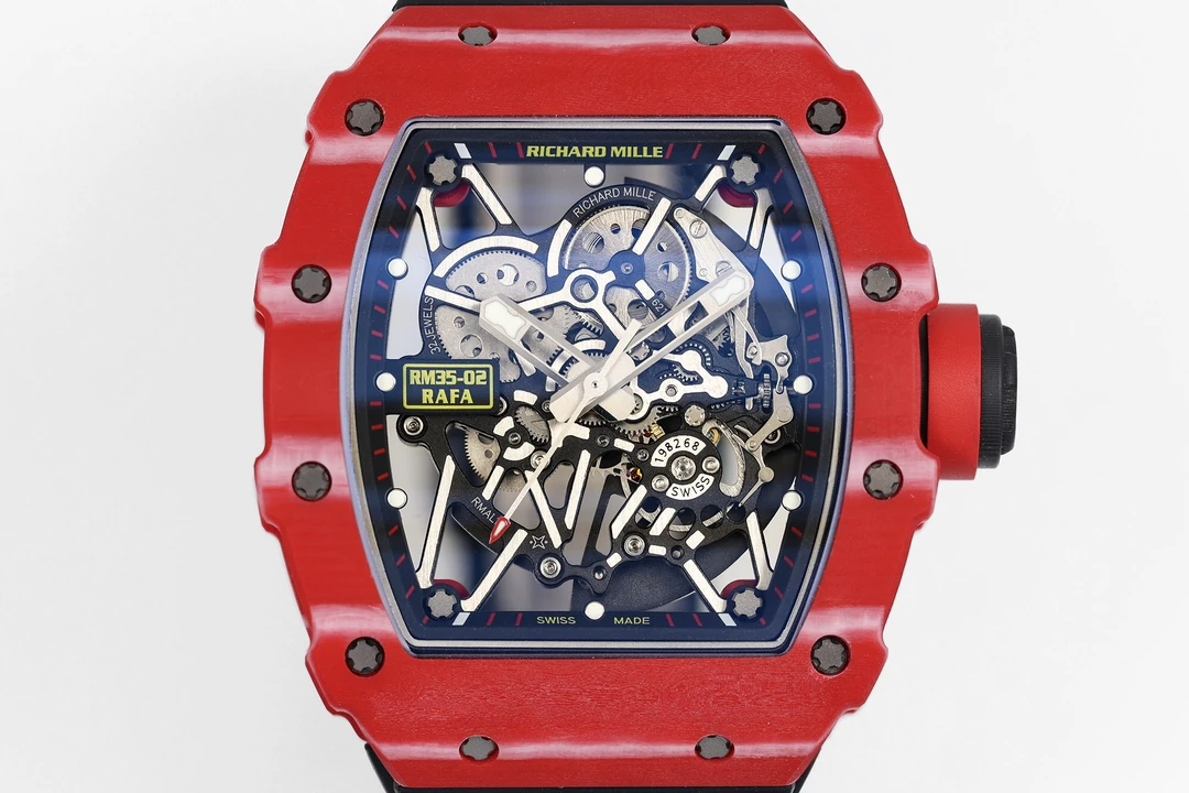 RICHARD MILLE RM035-02 Red NTPT ZF 1:1 Best Edition Skeleton Dial on Black Rubber Strap RMAL1 Super Clone V7 21 213c6e6fbde6176 AMO Watch