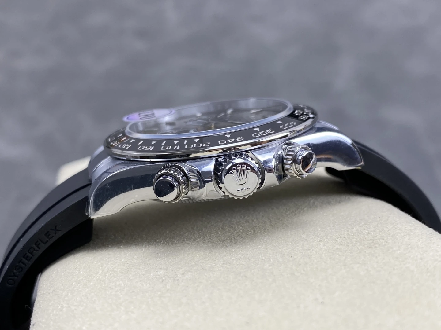 Rolex Daytona 126519 SS UFO 1:1 Best Edition RG Dial on Oysterflex Strap UF4131 (Free Sprung) 35 2577fd2d439c798 AMO Watch