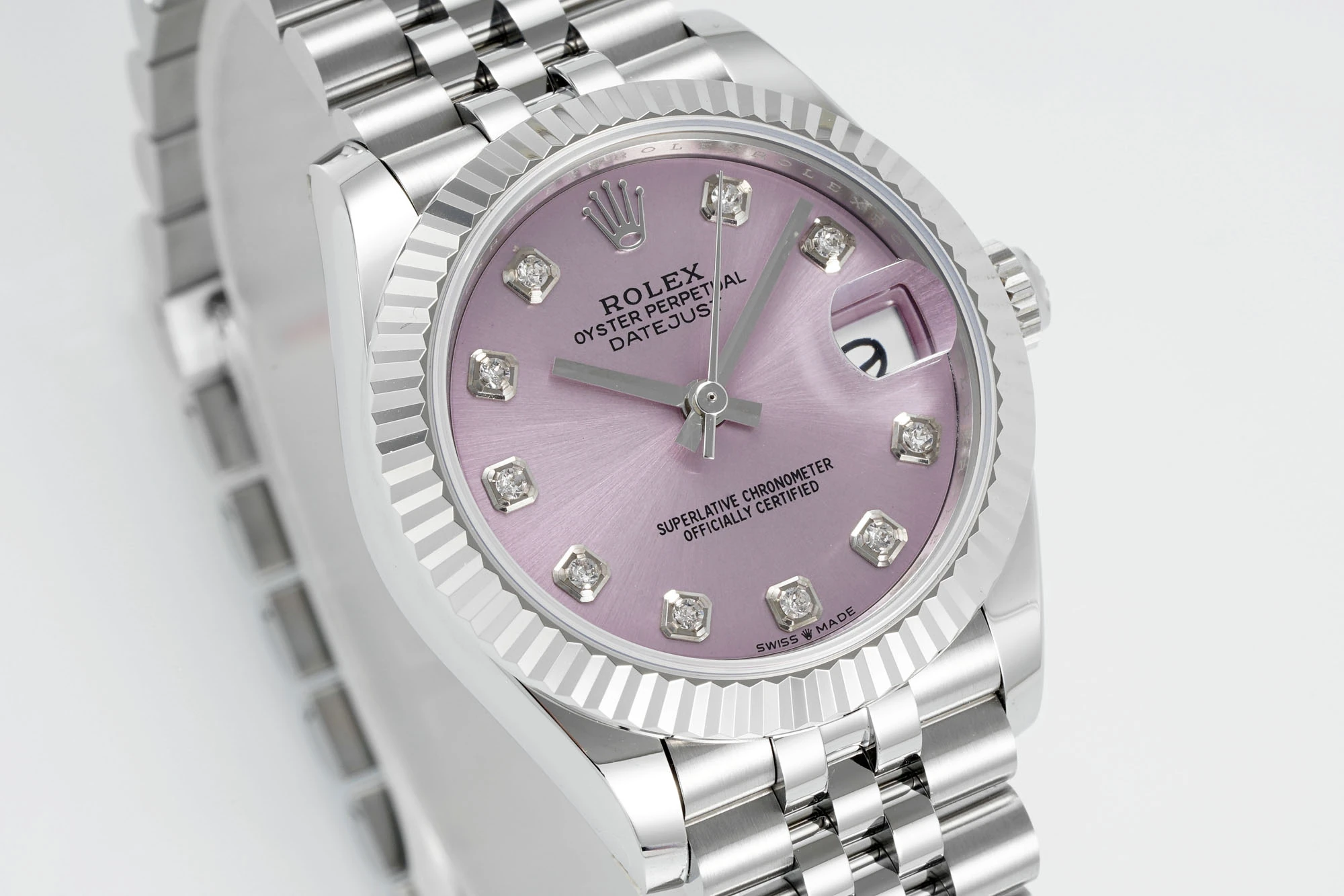 Rolex DateJust 31 278274 ARF 1:1 Best Edition 904L Steel Pink Diamonds Dial on SS Jubilee Bracelet 21 25b517f99a948e1 AMO Watch