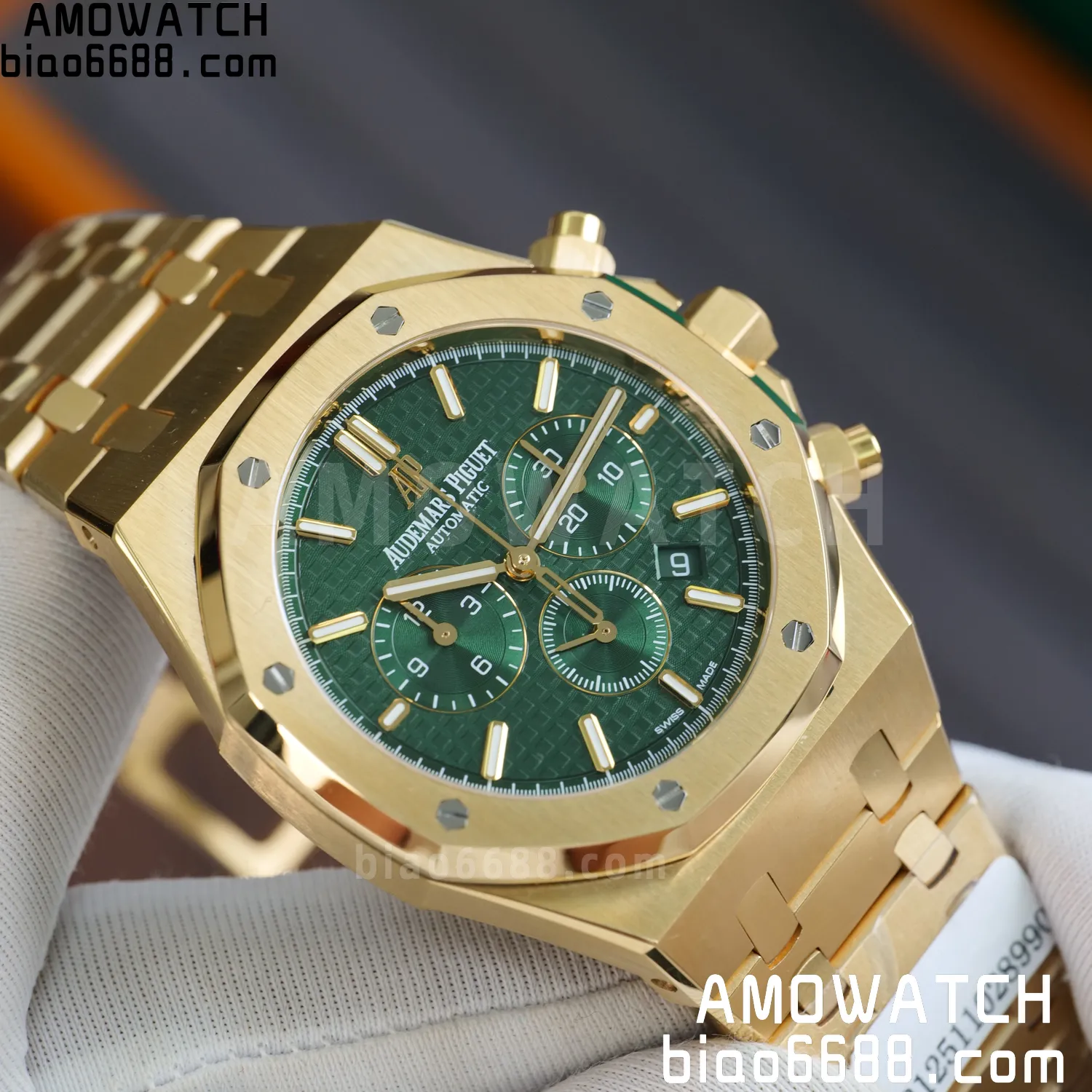 Custom Made AP Royal Oak Chrono 26331BA 18K rose gold cladding 68 25ccee32647682a AMO Watch